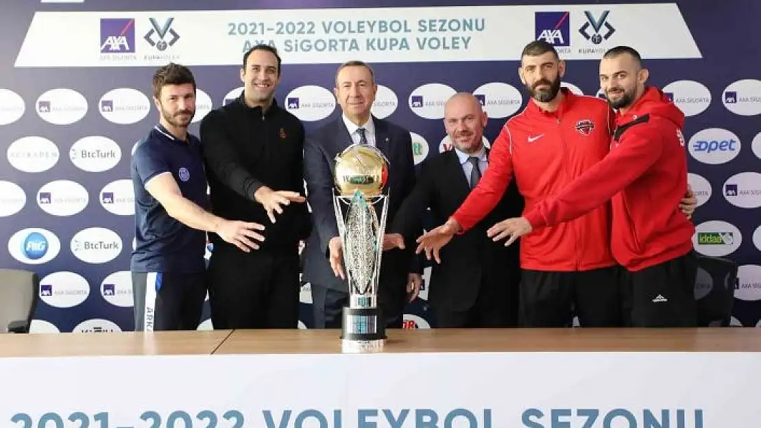 'AXA Sigorta Kupa Voley erkekler final etabı basın toplantısı gerçekleşti'
