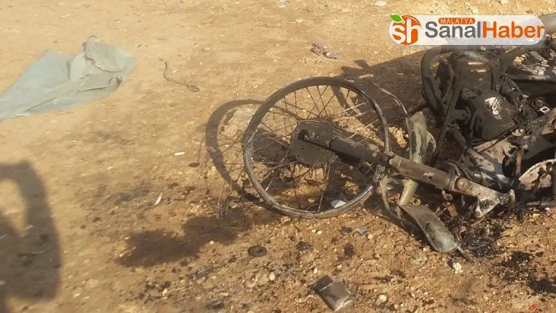 Azez ve Afrin arasındaki yolda bomba yüklü motosiklet patladı