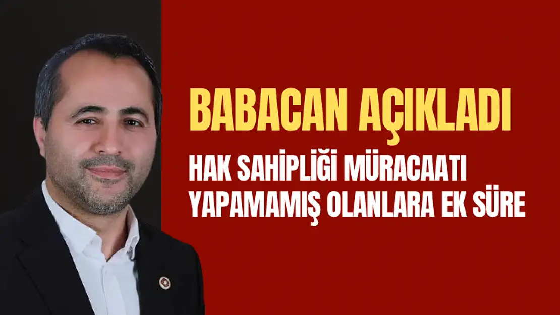 Babacan açıkladı