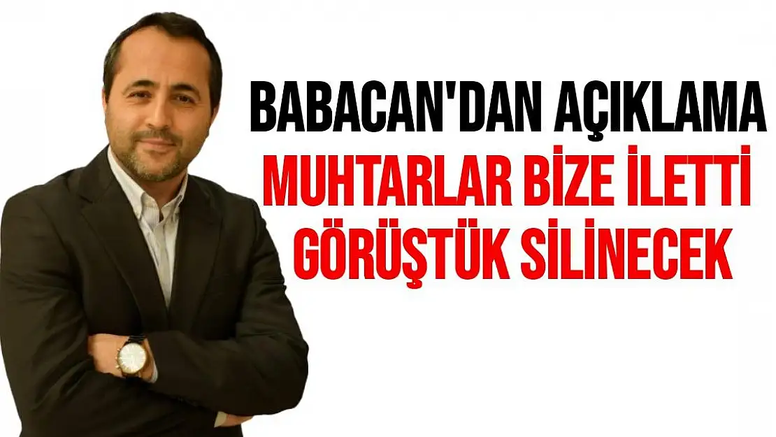 Babacan'dan Açıklama