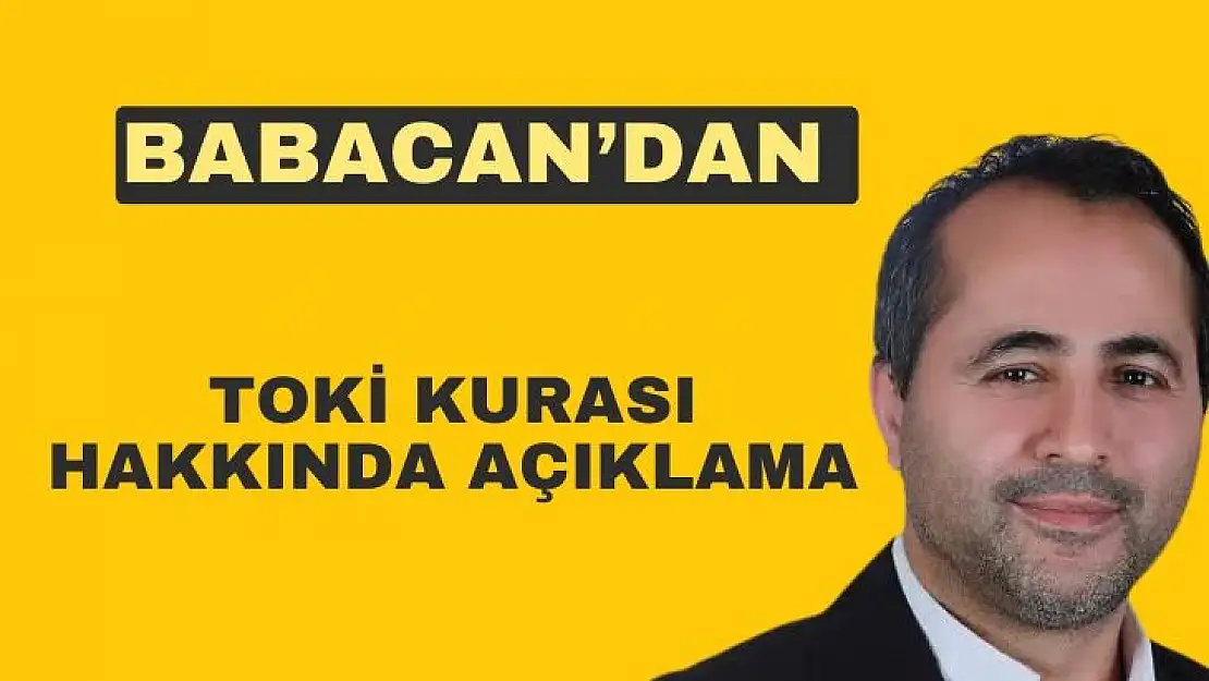 Babacan´dan Toki kurası hakkında açıklama