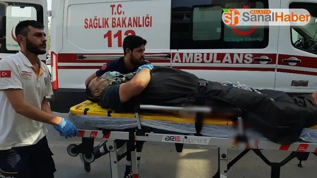 Bacağını spiralle kesen kişi ağır yaralandı