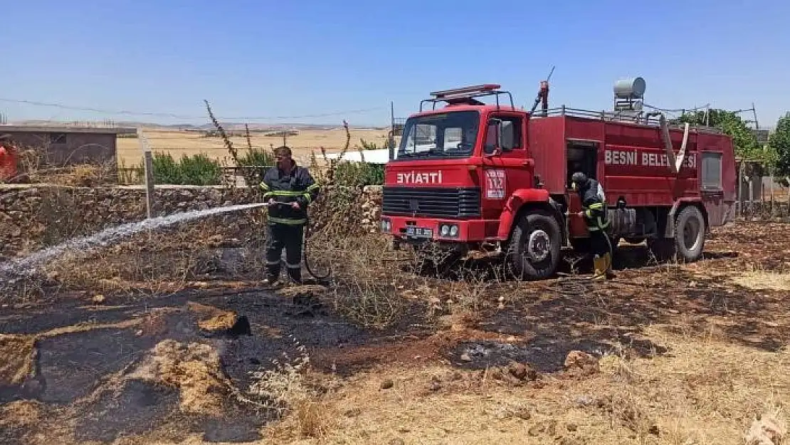 'Bahçede çıkan yangında inek telef oldu'