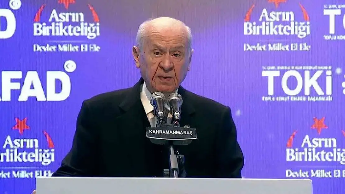 'Bahçeli: Deprem üzerinden fitne yapanlar birer birer boşa çıkartıldı'