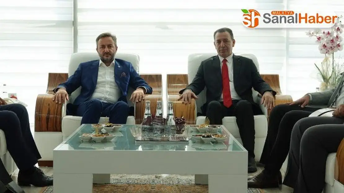 Bakan Aydın Maruf, Elazığ TSO Başkanı  Arslan'la bir araya geldi