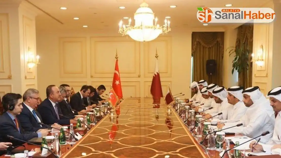 Bakan Çavuşoğlu, Katar Dışişleri Bakanı Al Sani ile görüştü