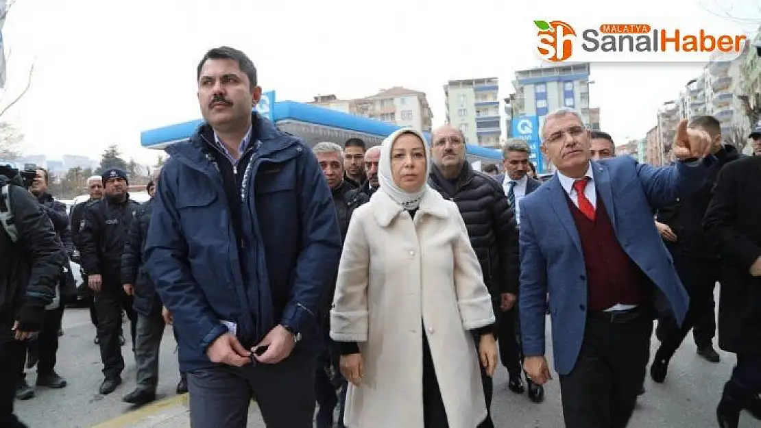 Bakan Kurum Malatya'da incelemelerde bulundu