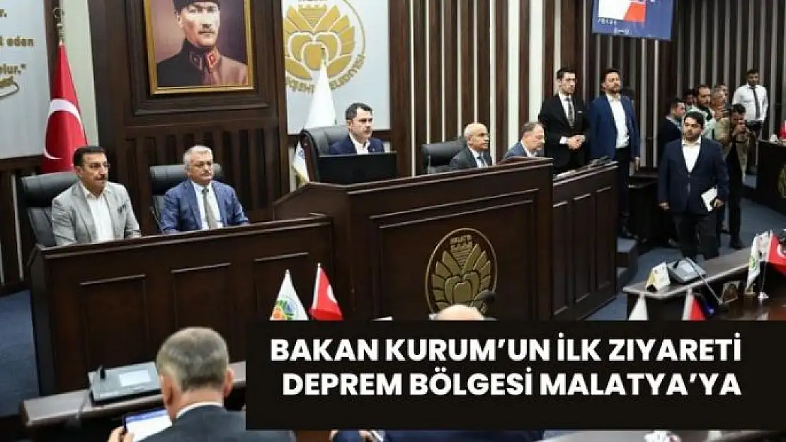 Bakan Kurum´un ilk ziyareti deprem bölgesi Malatya´ya