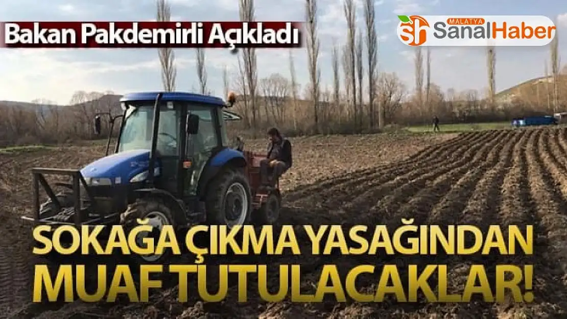 Bakan Pakdemirli Açıkladı