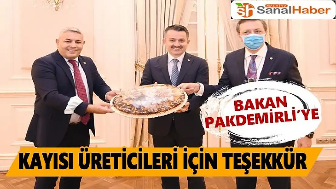 Bakan Pakdemirli´ye kayısı üreticileri için teşekkür
