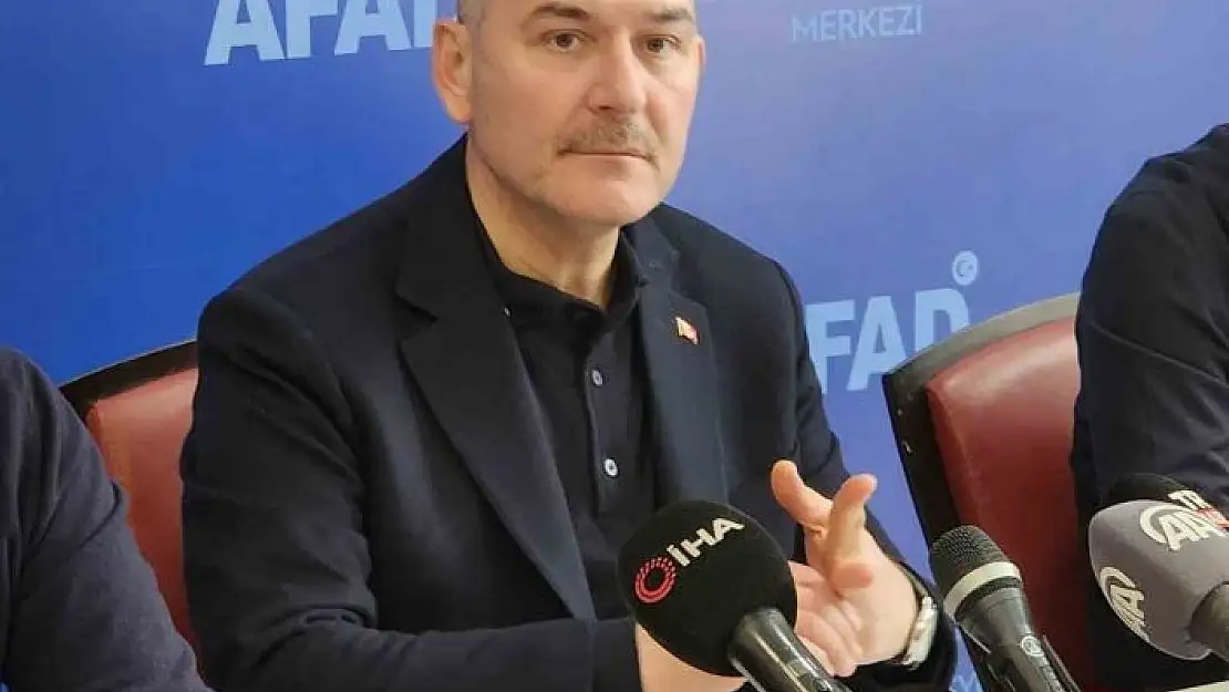 'Bakan Soylu: ''Dünyada hiçbir ülke üst üste yaşanan 5 yıkıcı depremin altından kalkabilecek kabiliyette değildi'''