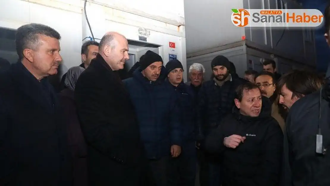Bakan Soylu, tekrar deprem bölgesinde