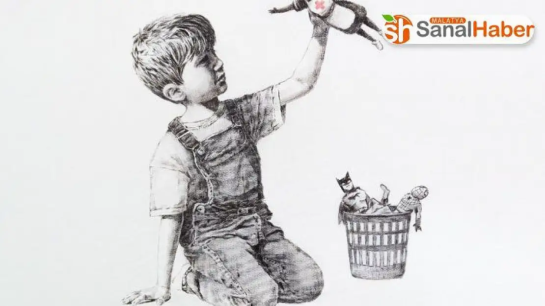 Banksy'den hemşireler için 'süper kahraman' eseri