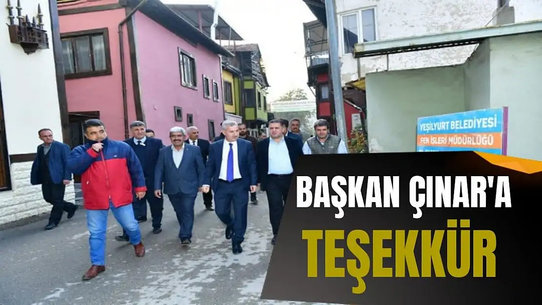 Başkan Çınar'a Teşekkür 