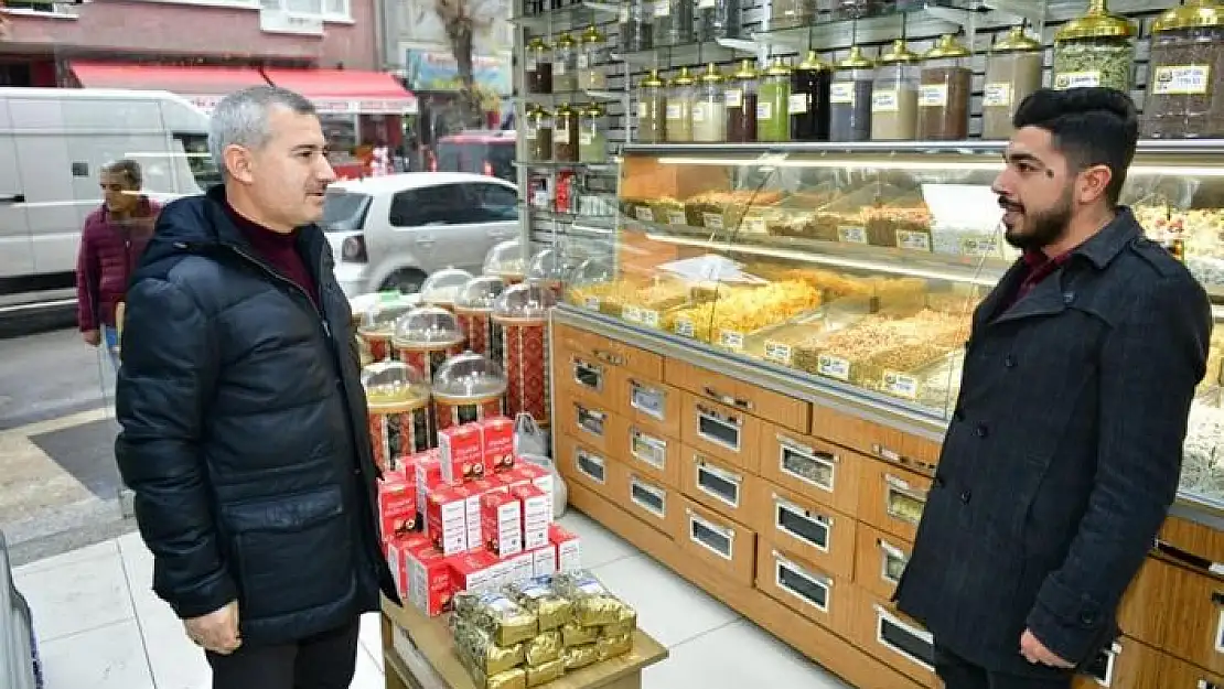 'Başkan Çınar,  esnafları ziyaret edip taleplerini dinledi'