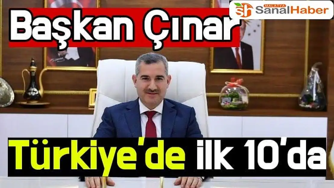 Başkan Çınar Türkiye'de ilk 10´da