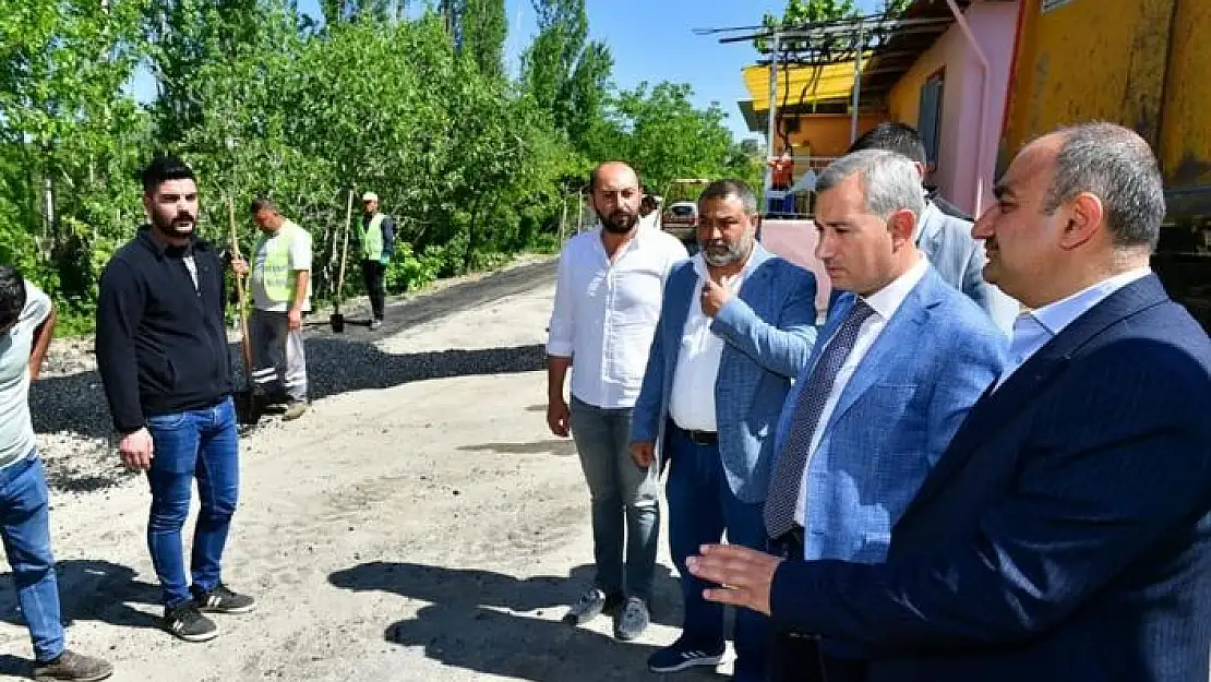 'Başkan Çınar, yol yenileme çalışmalarını inceledi'