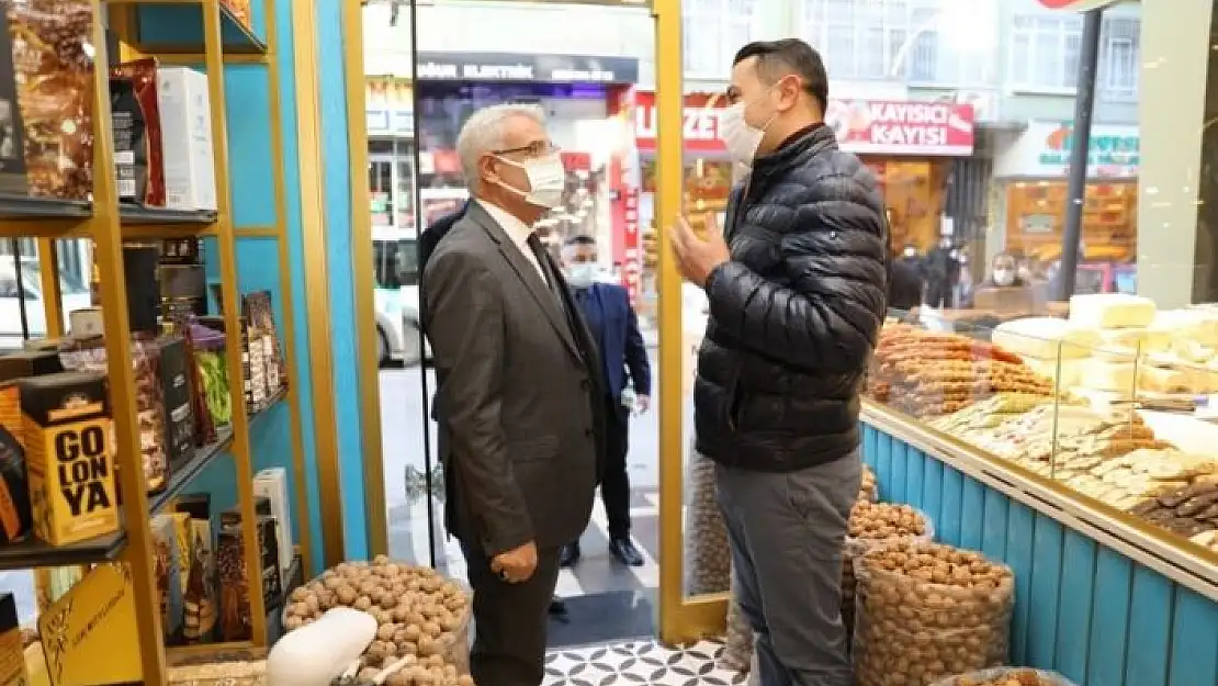 'Başkan Güder´den esnaflara destek ziyareti'