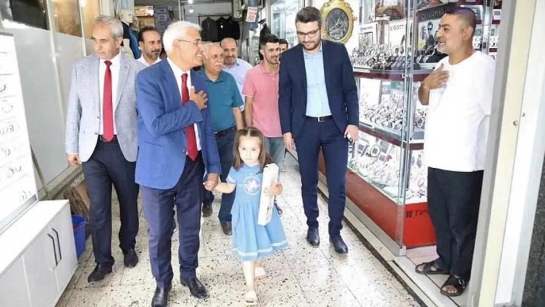 'Başkan Güder, mesaiye esnaf ziyaretiyle başladı'