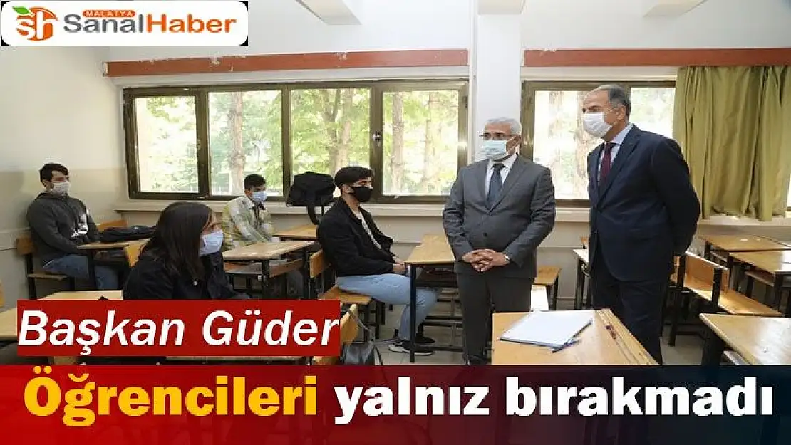 Başkan Güder yalnız bırakmadı