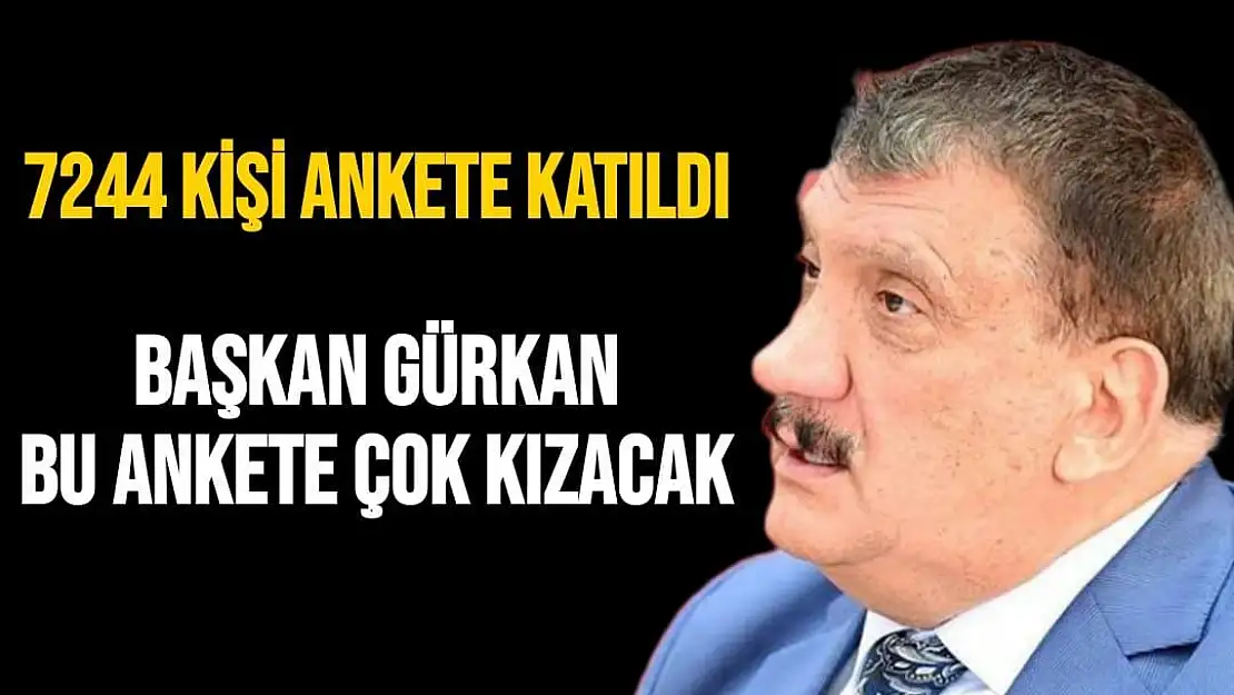 Başkan Gürkan bu ankete çok kızacak