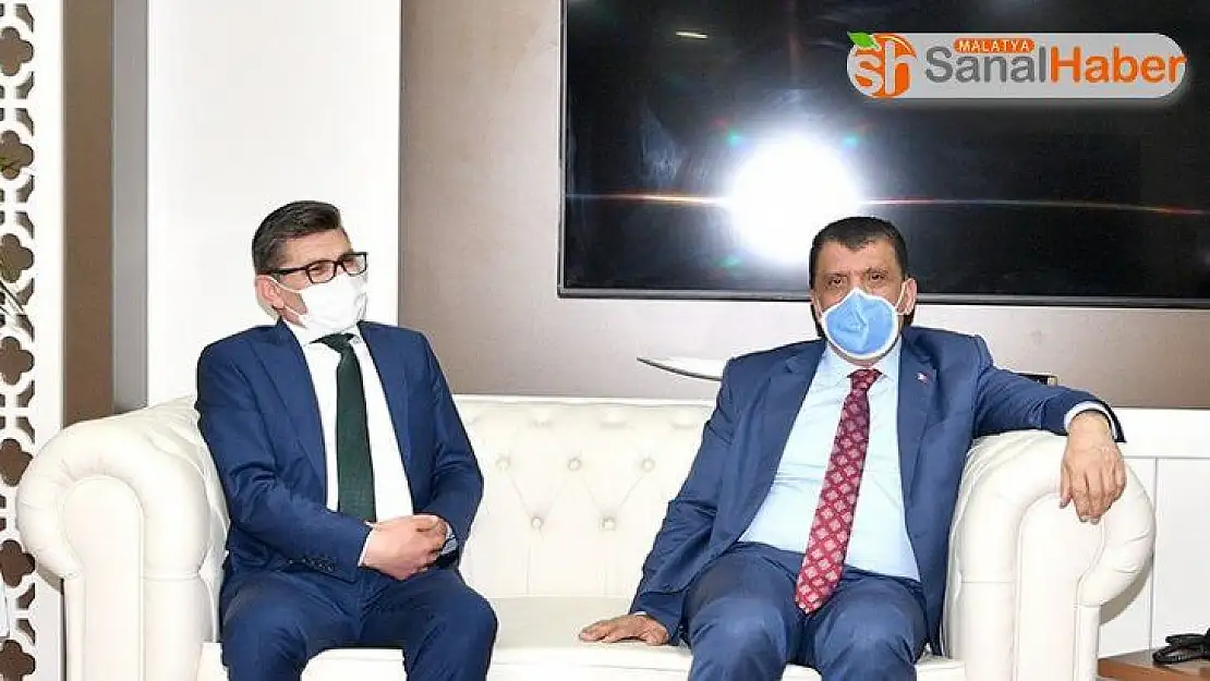 Başkan Gürkan'dan Müdür Dağdeviren'e ziyaret