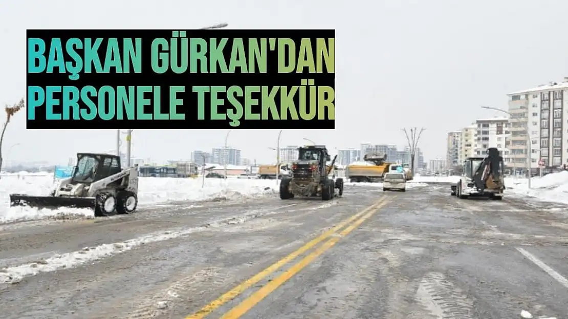 Başkan Gürkan'dan personele teşekkür