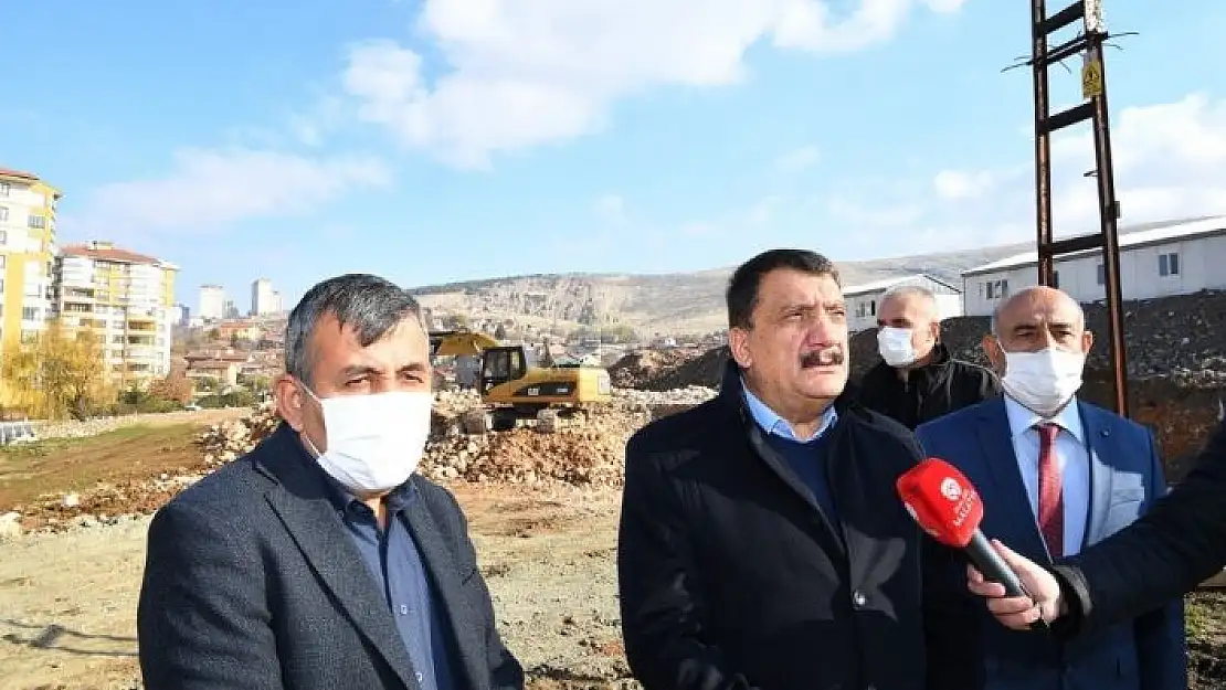 'Başkan Gürkan güney kuşak yolunda incelemelerde bulundu'
