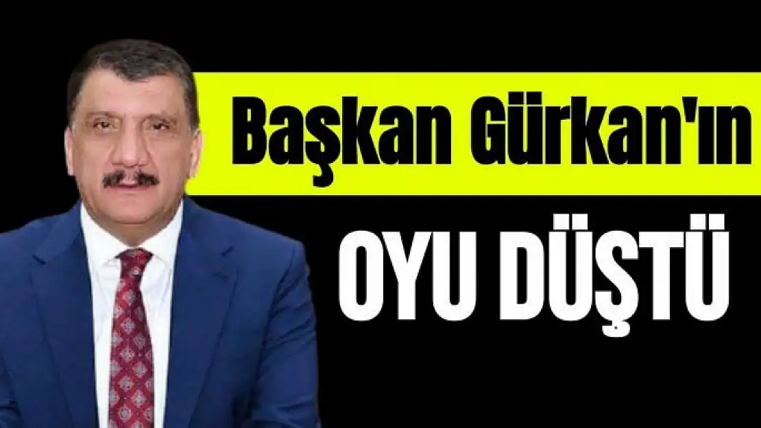 Başkan Gürkan'ın Oyu düştü