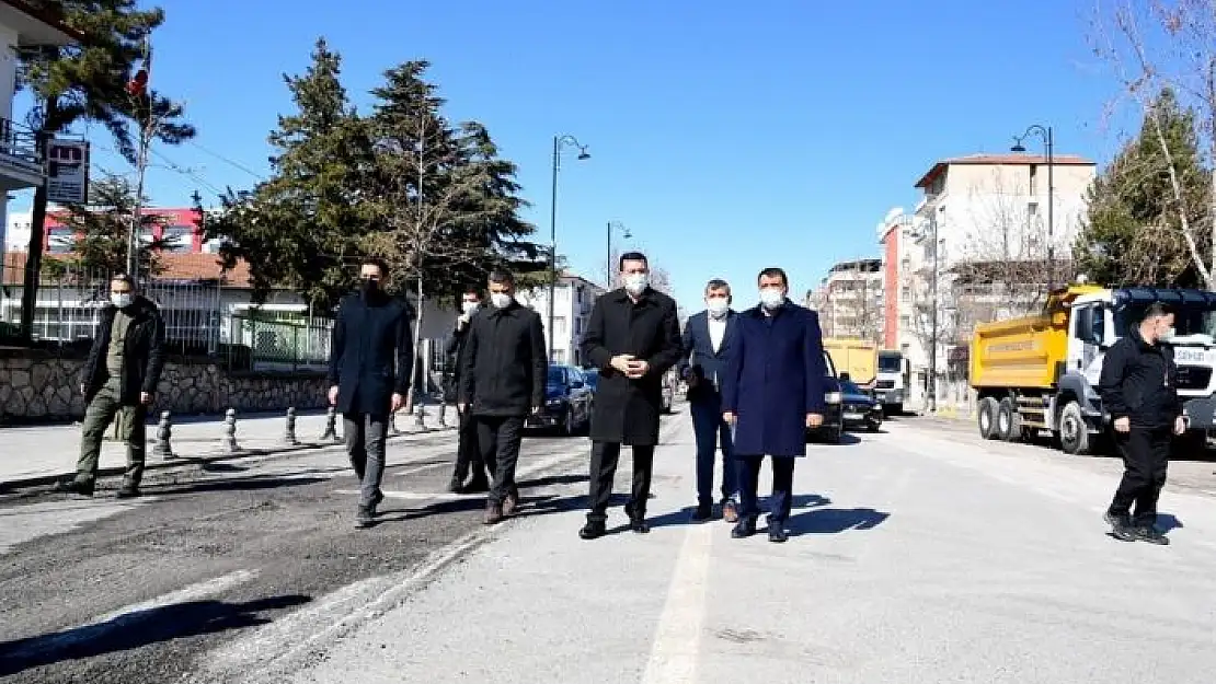 'Başkan Gürkan ve Milletvekili Tüfenkci yol genişletme çalışmalarını inceledi'