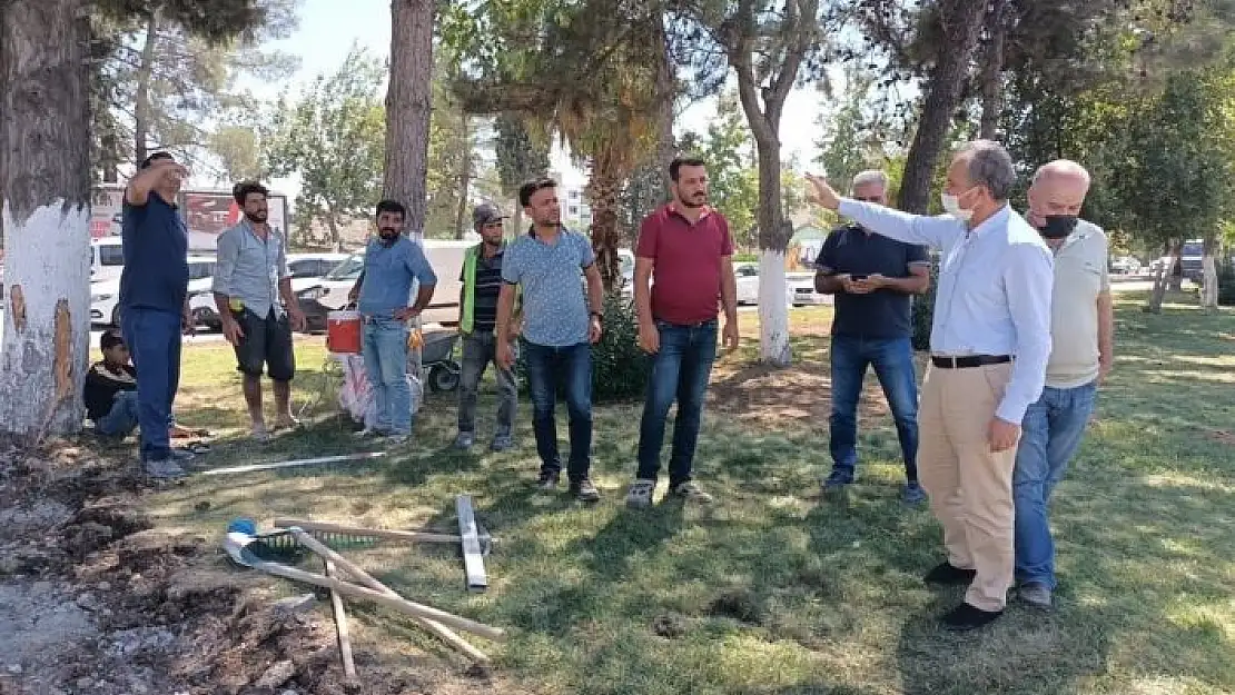 'Başkan Kılınç, Atatürk Bulvarındaki çalışmaları inceledi'