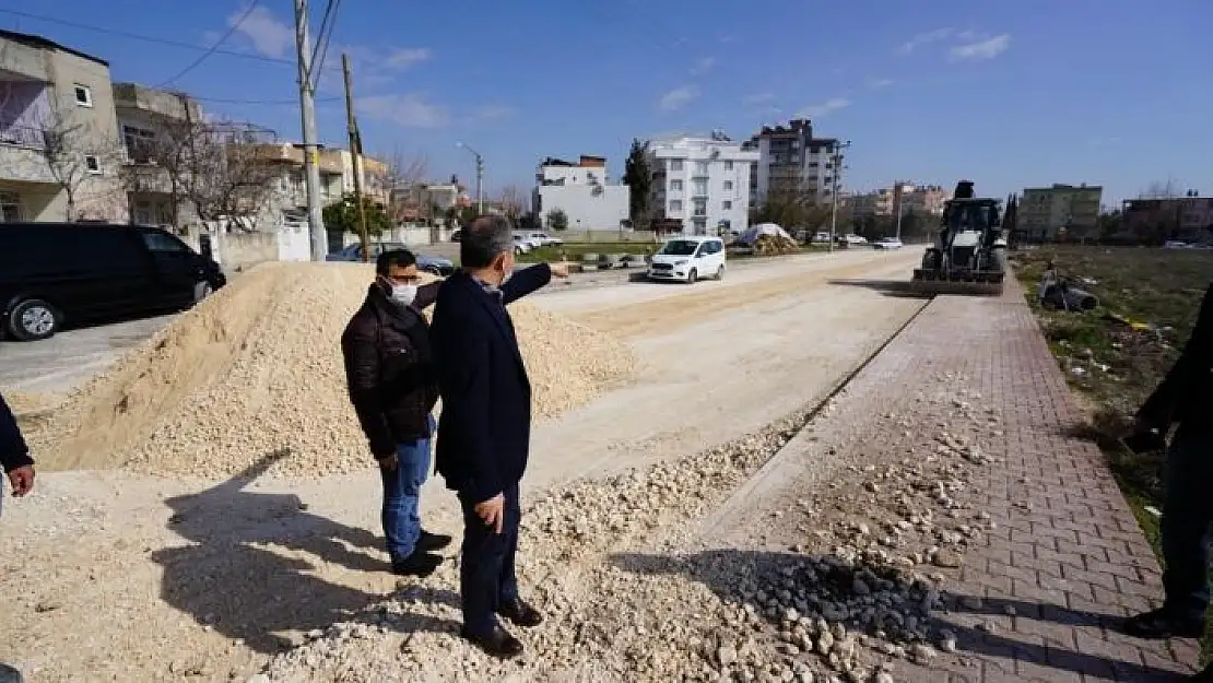 'Başkan Kılınç, Dumlupınar Caddesindeki çalışmaları yerinde inceledi'