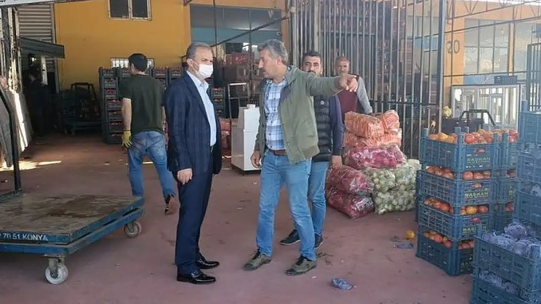 'Başkan Kılınç, hal esnafıyla bir araya geldi'