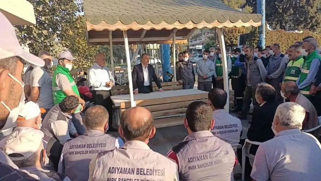 'Başkan Kılınç, park ve bahçeler müdürlüğü personeliyle buluştu'