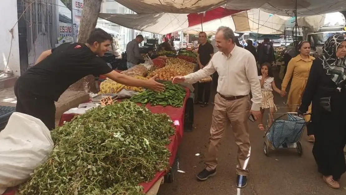 'Başkan Kılınç, pazar esnafını ziyaret etti'