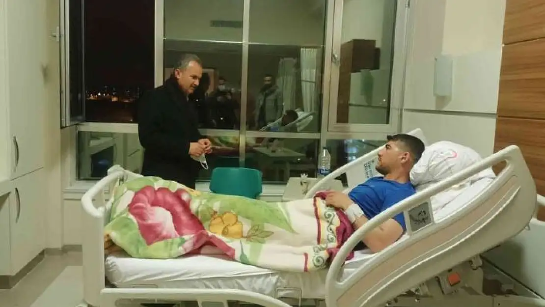 'Başkan Kılınç´tan ameliyat olan gaziye geçmiş olsun ziyareti'