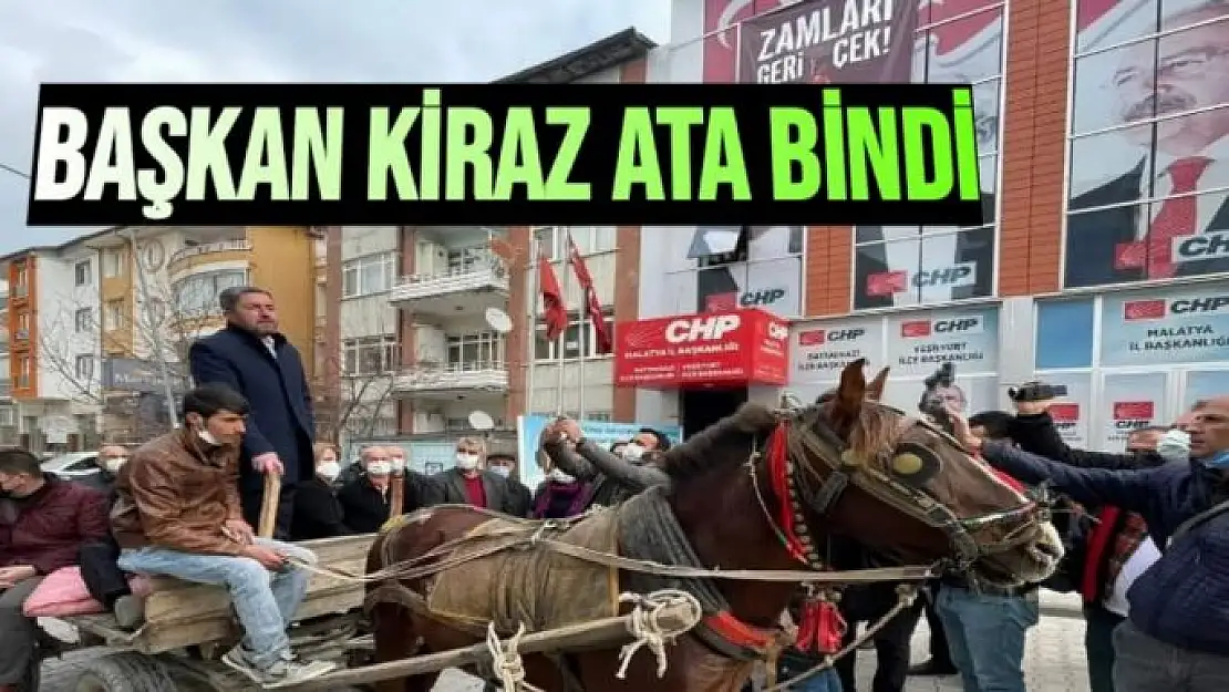 Başkan Kiraz Ata bindi