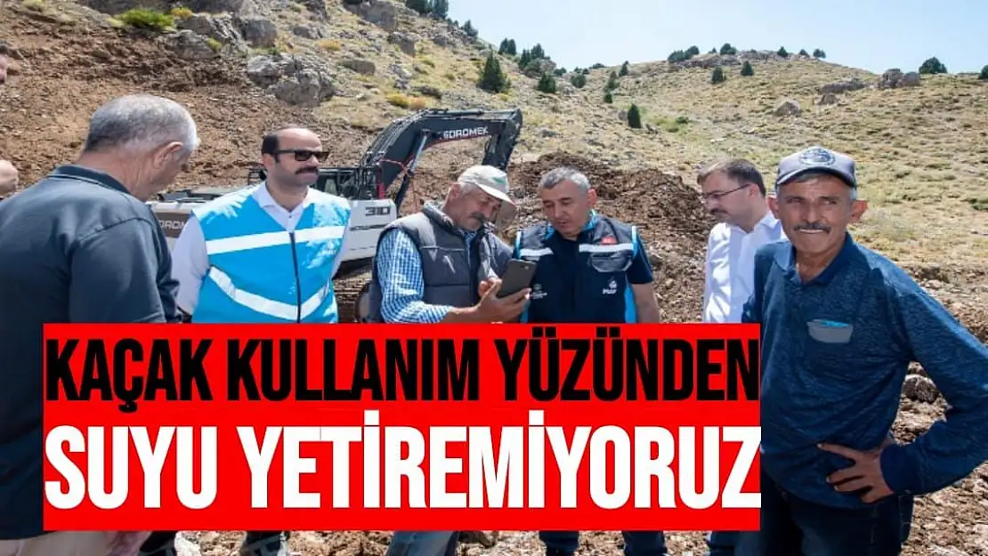 Başkan Mert Kaçak kullanım yüzünden suyu yetiremiyoruz 