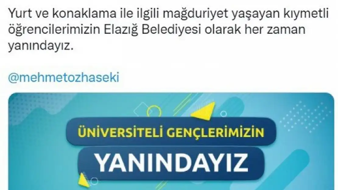 'Başkan Şerifoğulları´ndan üniversite öğrencilerine destek'