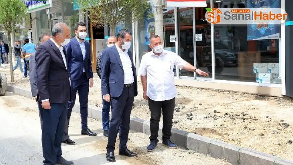 Başkan Şerifoğulları, üst yapı çalışmalarını inceledi