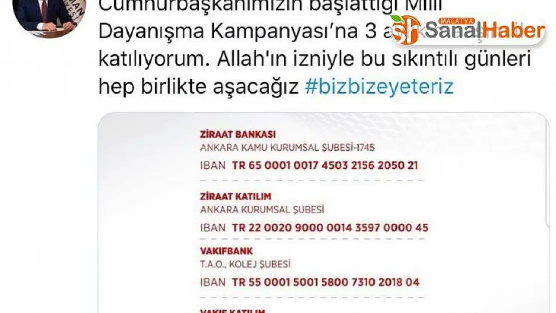 Başkan Süleyman Kılınç, 3 aylık maaşını bağışladı