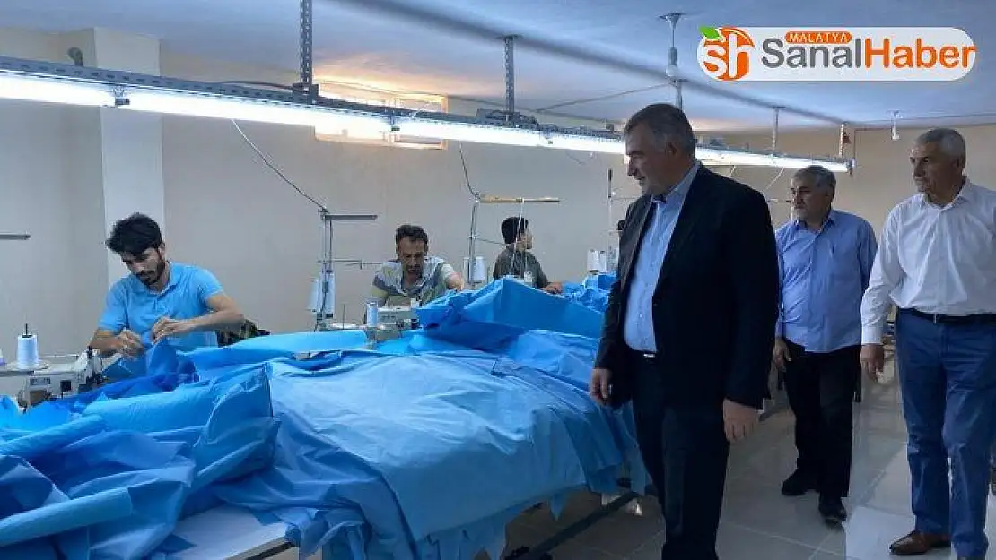 Başkan Turanlı tekstil atölyelerini ziyaret etti