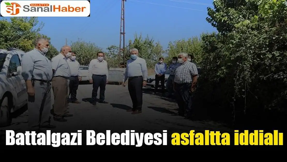 Battalgazi Belediyesi asfaltta iddialı