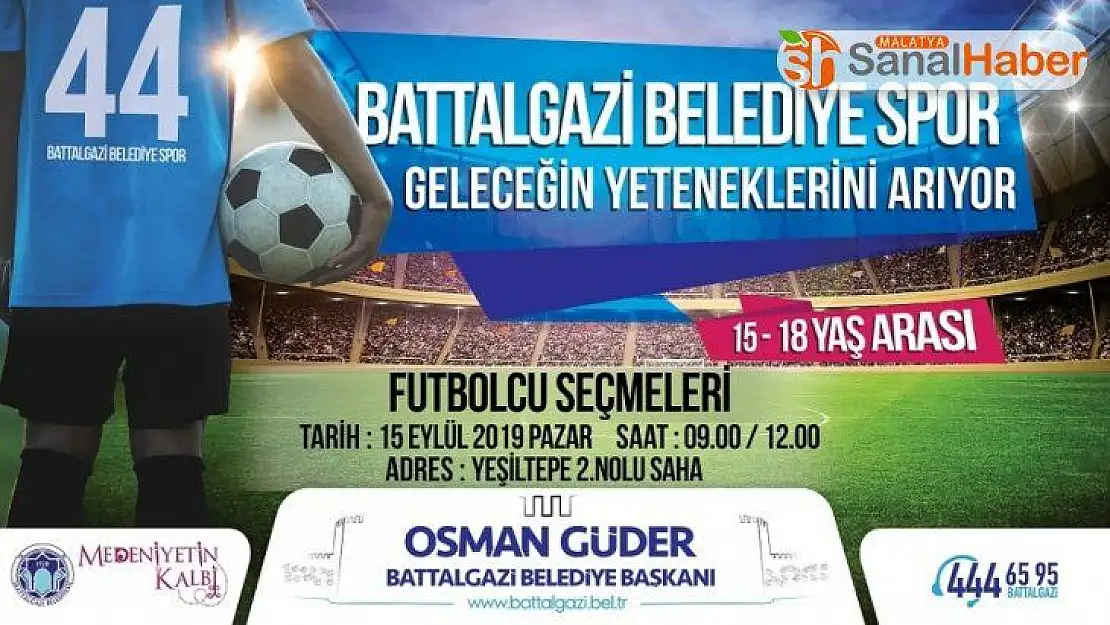 Battalgazi Belediyespor geleceğin yeteneklerini arıyor