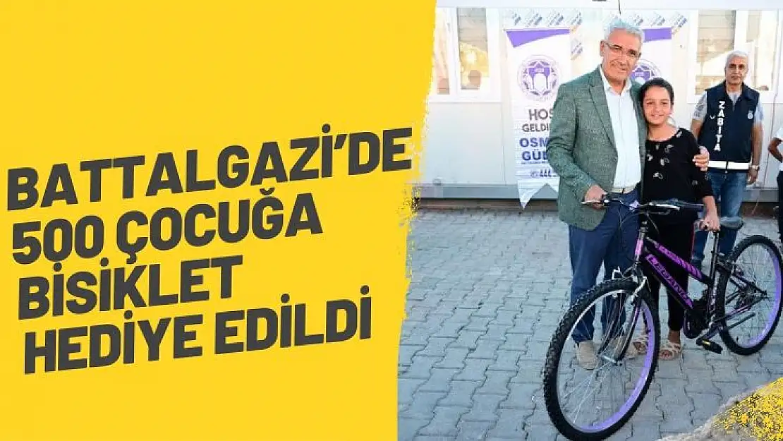 Battalgazi´de 500 çocuğa bisiklet hediye edildi