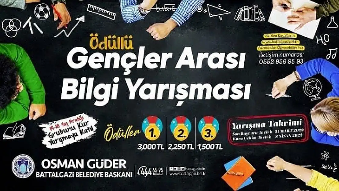 Battalgazi´de ödüllü bilgi yarışmasına başvurular sürüyor