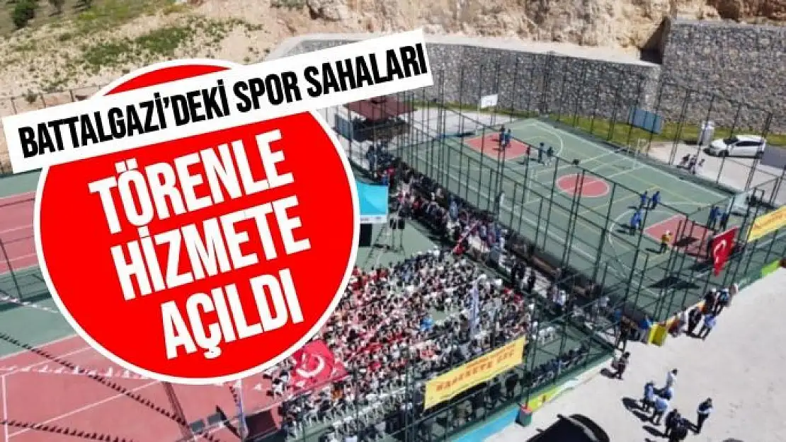 Battalgazi´deki spor sahaları törenle hizmete açıldı