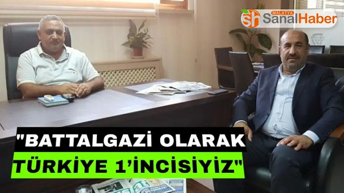 Battalgazi olarak Türkiye 1.´incisiyiz