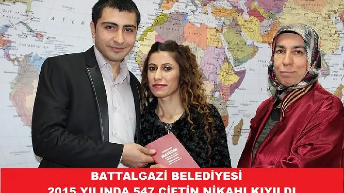 2015 YILINDA 547 ÇİFTİN NİKAHI KIYILDI