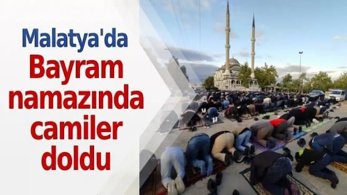 Bayram namazında camiler doldu